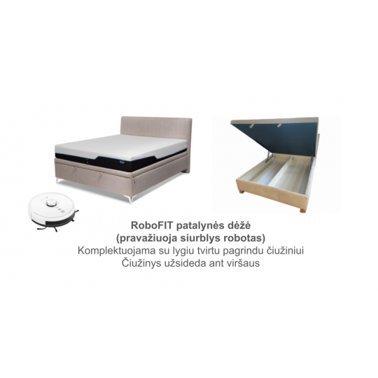 Lova Chesterfield su patalynės dėže